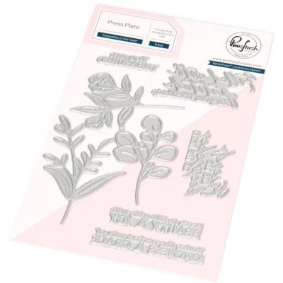 Pinkfresh Studio Press Plate - Keepsakes of the Heart